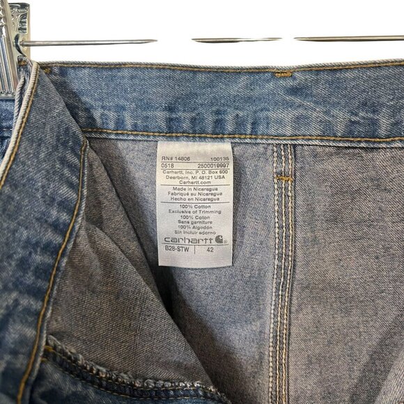Carhartt Mens Denim Carpenter Work Shorts size 42 - Picture 8 of 8